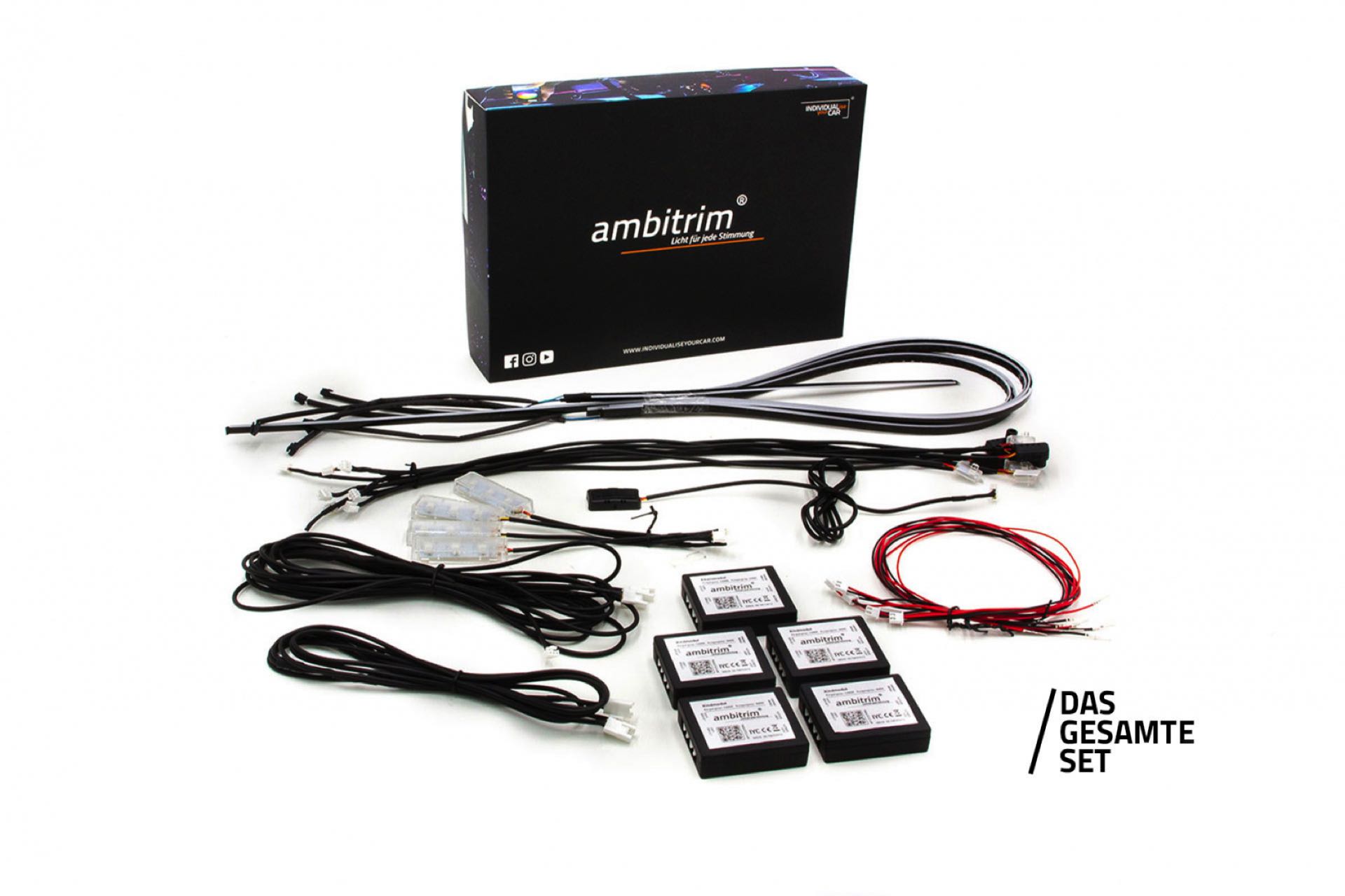 ambitrim® digital RGB RGIBC FULL LED Ambient Light Complete Sets